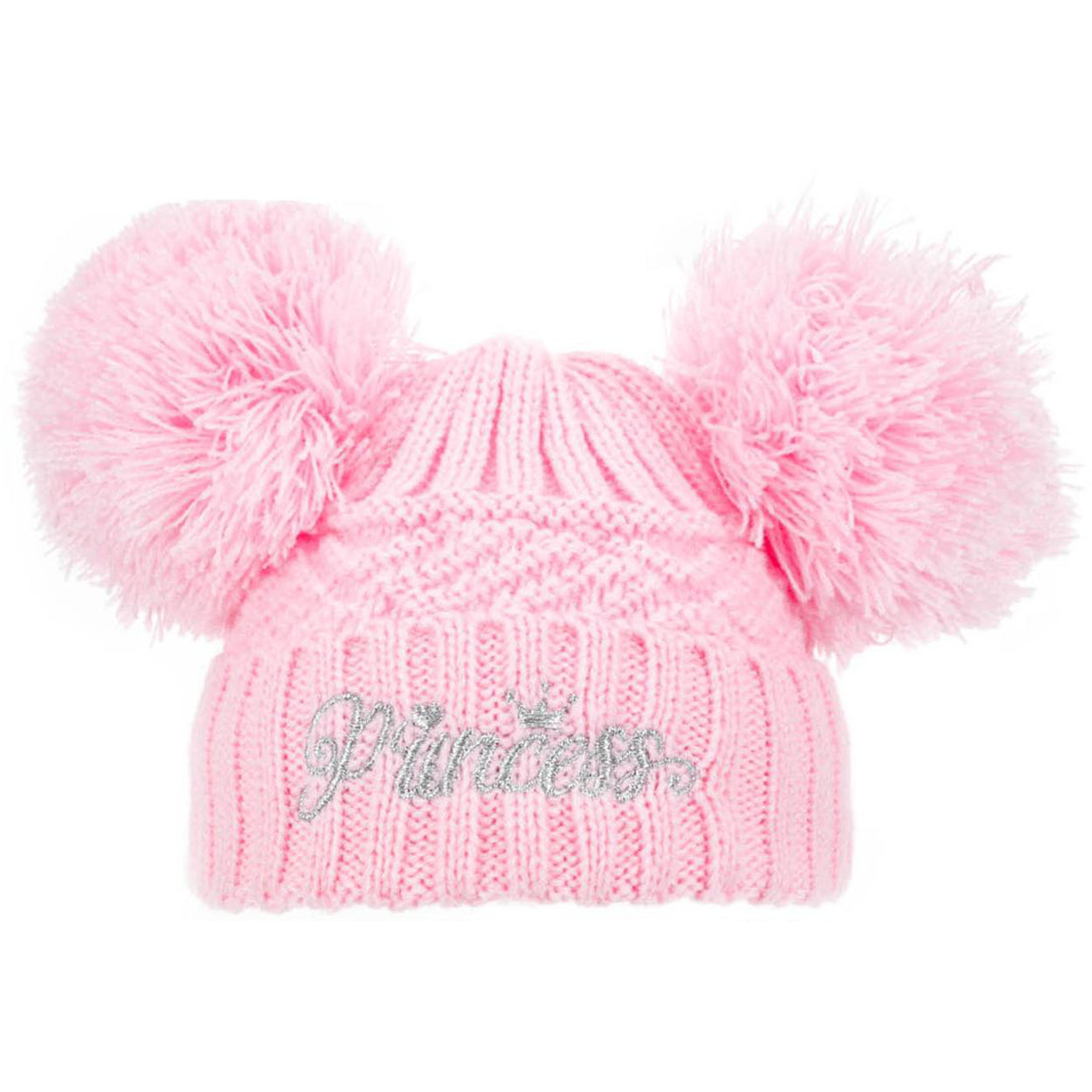 Baby Knitted Pom Pom Hat Boy Girl Winter Bobble Mummy Daddy Prince Princess 0-12
