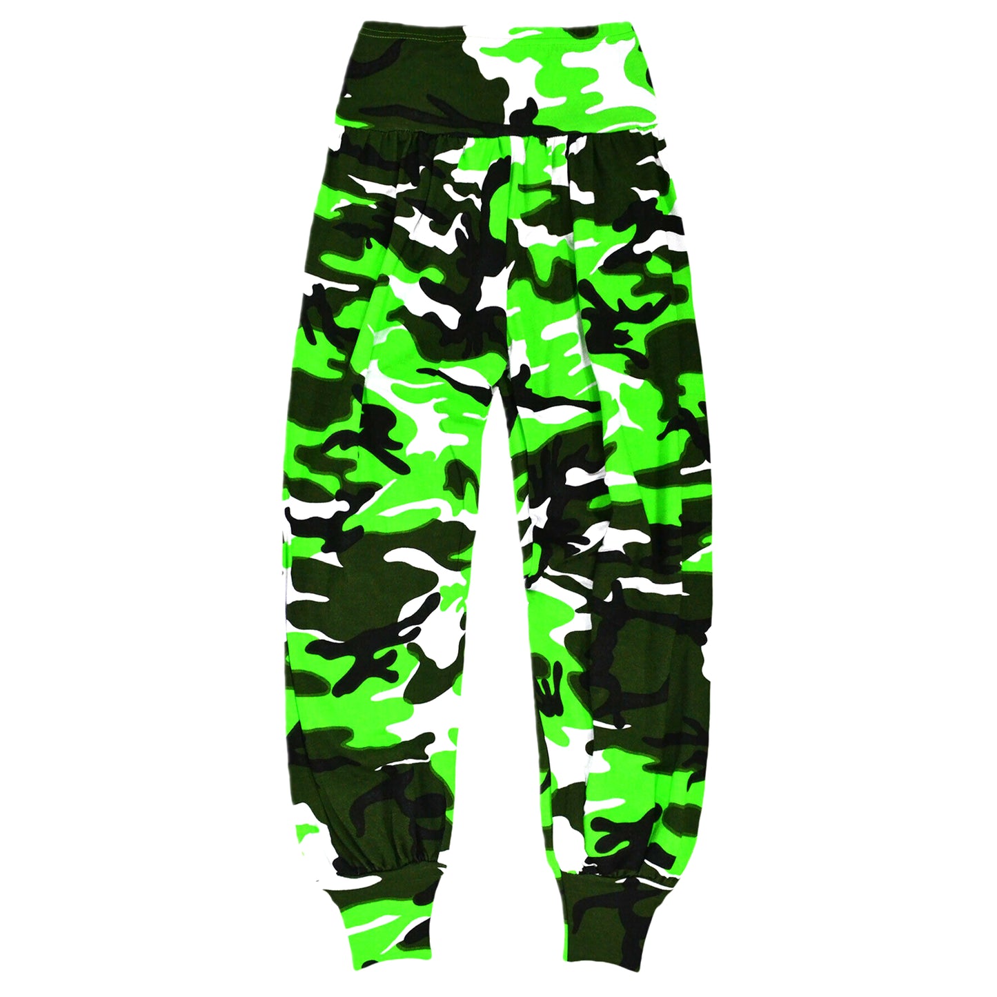 Girls Neon Camouflage Ali Baba Pants