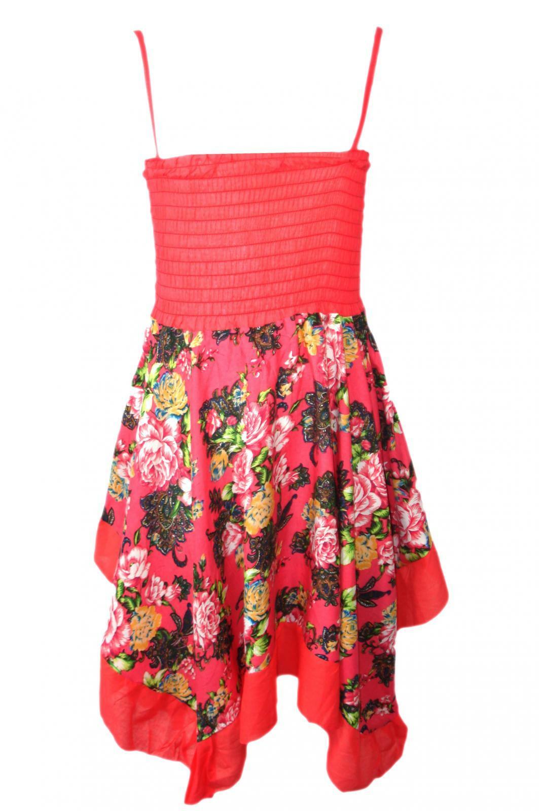 Girls Handkerchief Floral Summer Dress