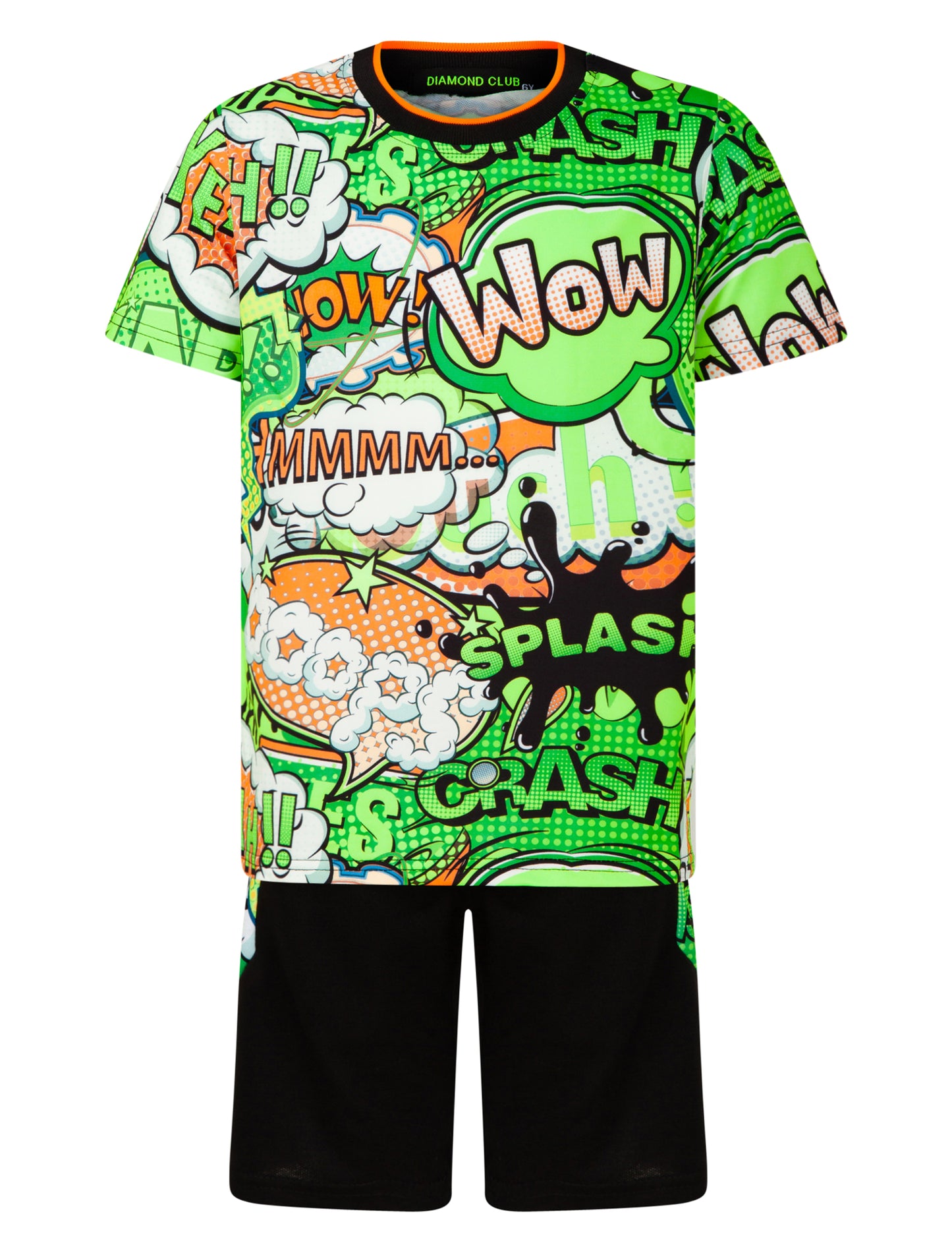 Kids Comic T-Shirt & Shorts Set