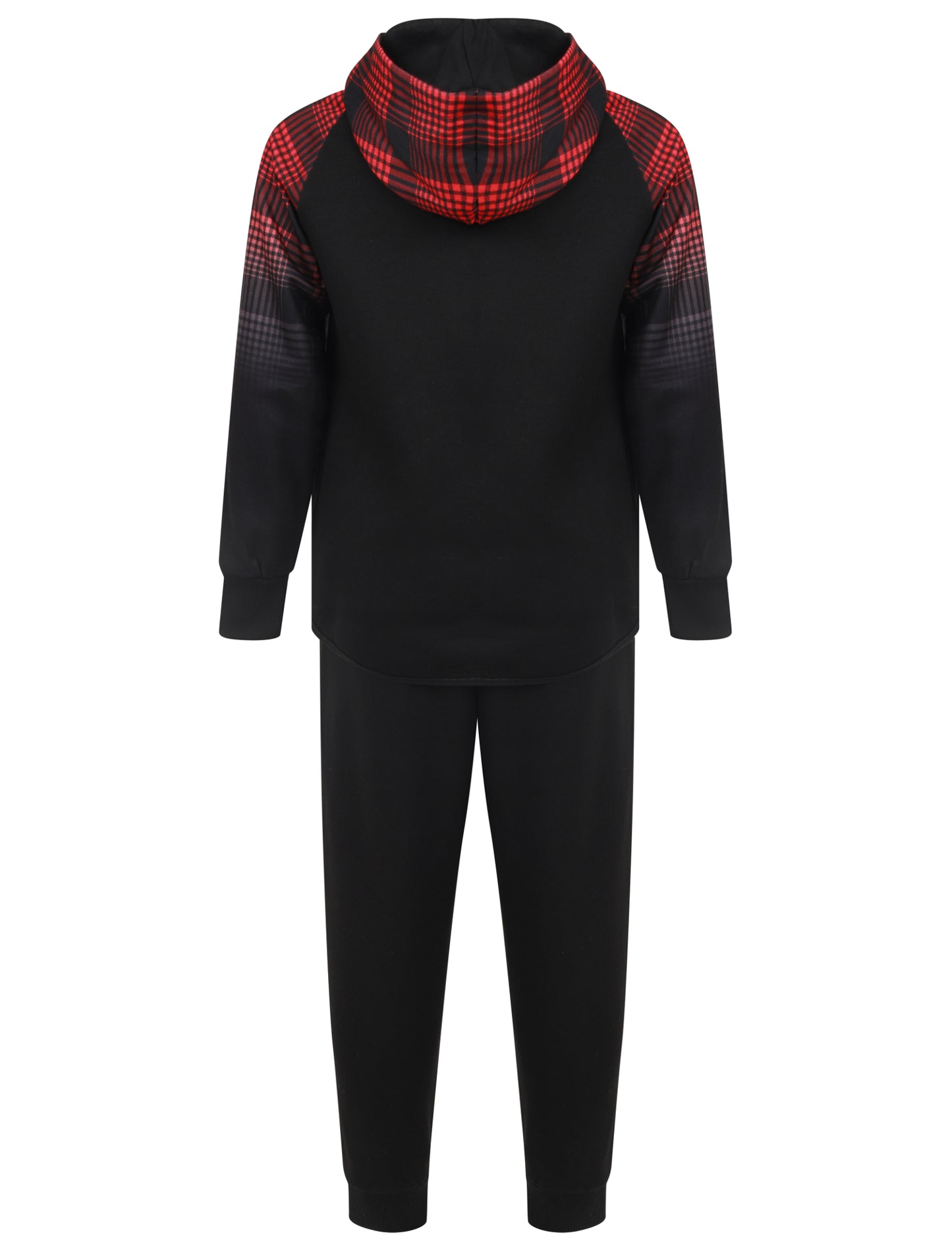 Red Xmas Checks Plaid Tracksuit