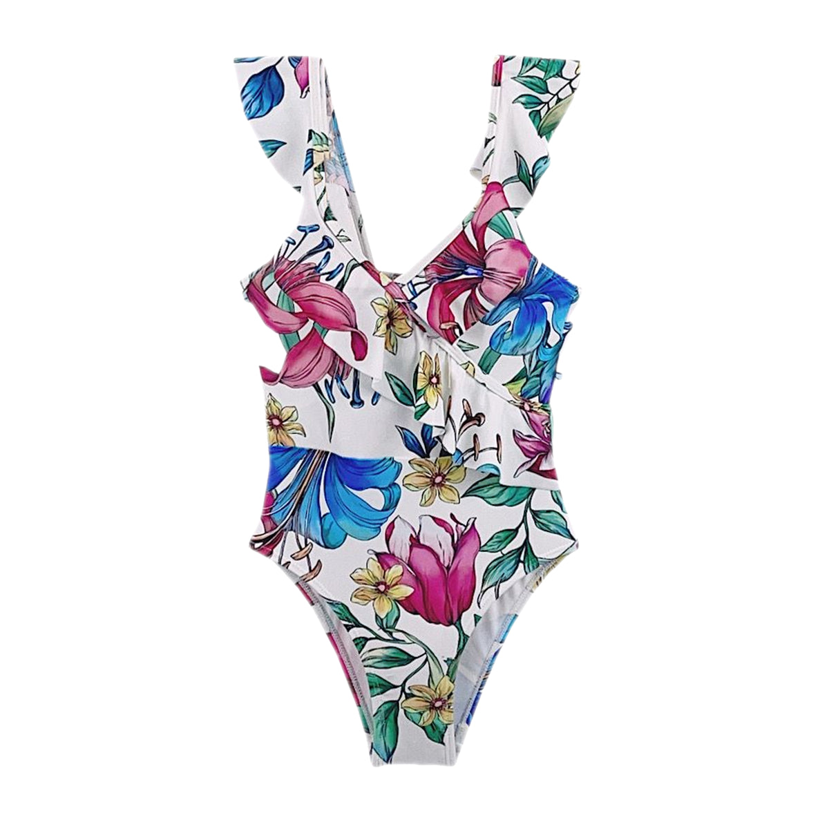 Girls Summer Hawaiian One Piece Swimsuits