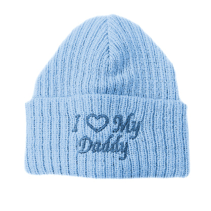 Baby Ribbed Winter Beanie Hats - Blue
