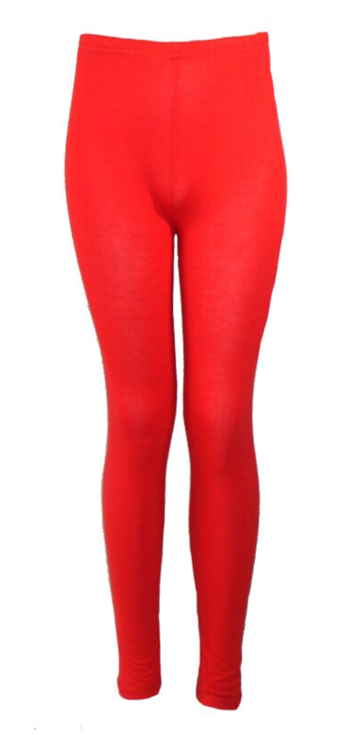 Girls Plain Cotton Leggings