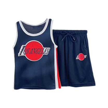 Kids Basketball Vest and Shorts Set
