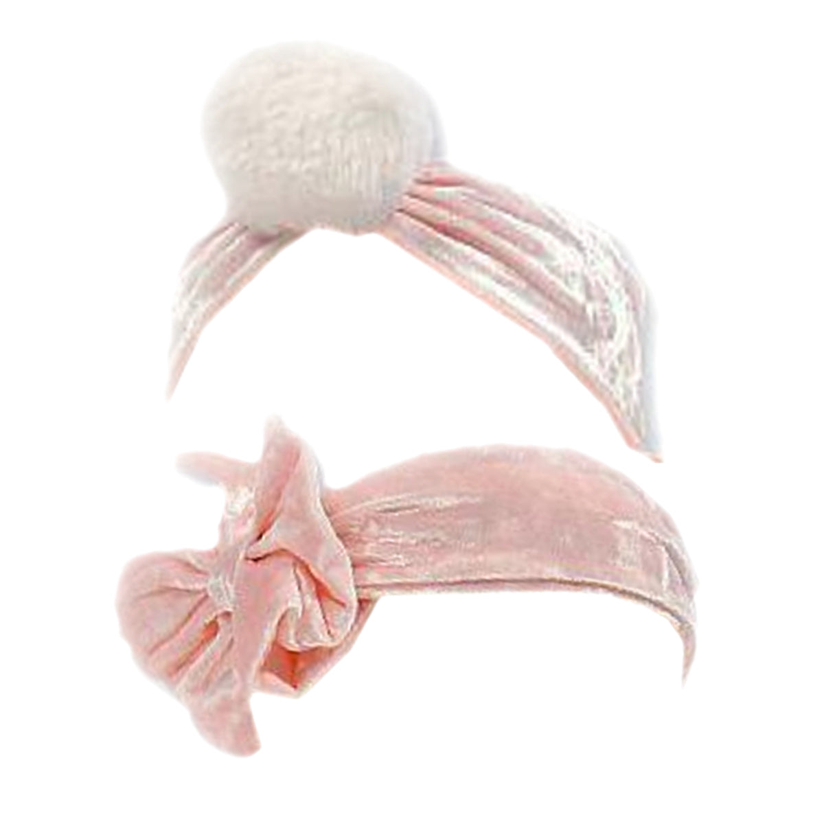 Baby Girls Velvet Headband & Hat