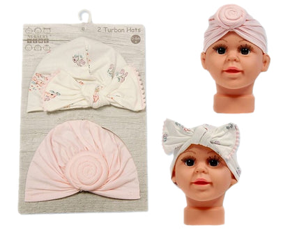Baby Girls Velvet Headband & Hat