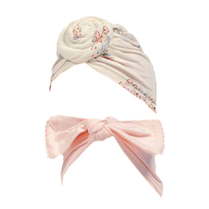 Baby Girls Velvet Headband & Hat