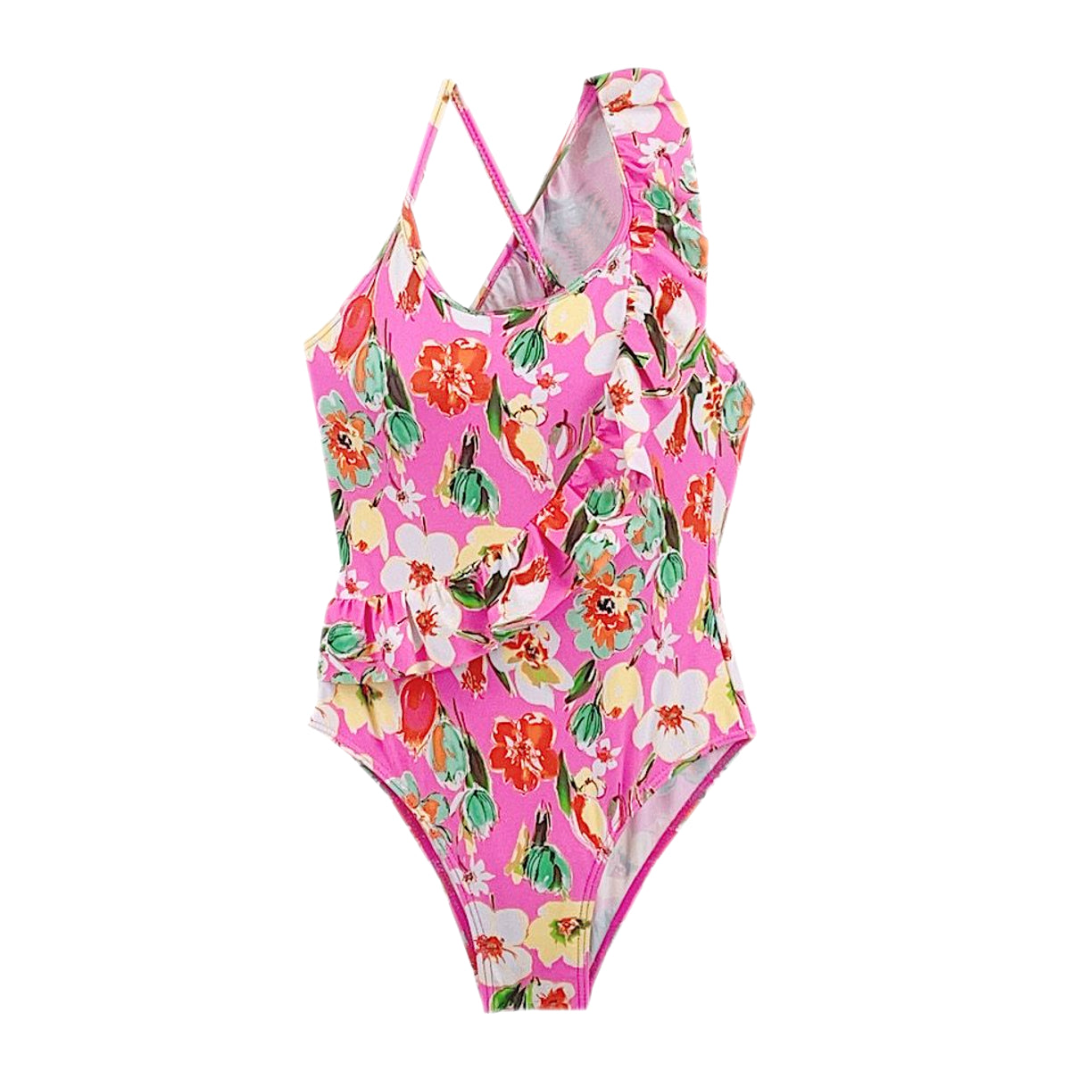 Girls Summer Hawaiian One Piece Swimsuits