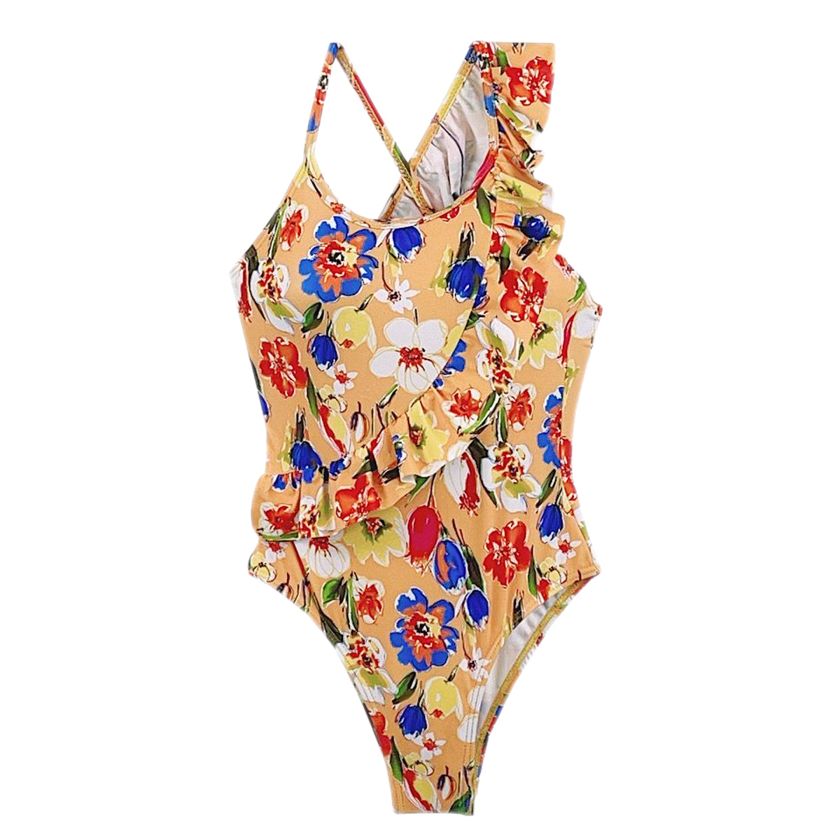 Girls Summer Hawaiian One Piece Swimsuits