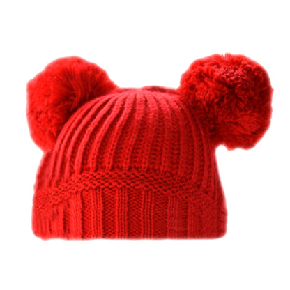 Baby Knitted Pom Pom Hat Boy Girl Winter Bobble Mummy Daddy Prince Princess 0-12
