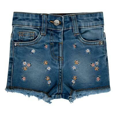 Girls Denim Flower Shorts