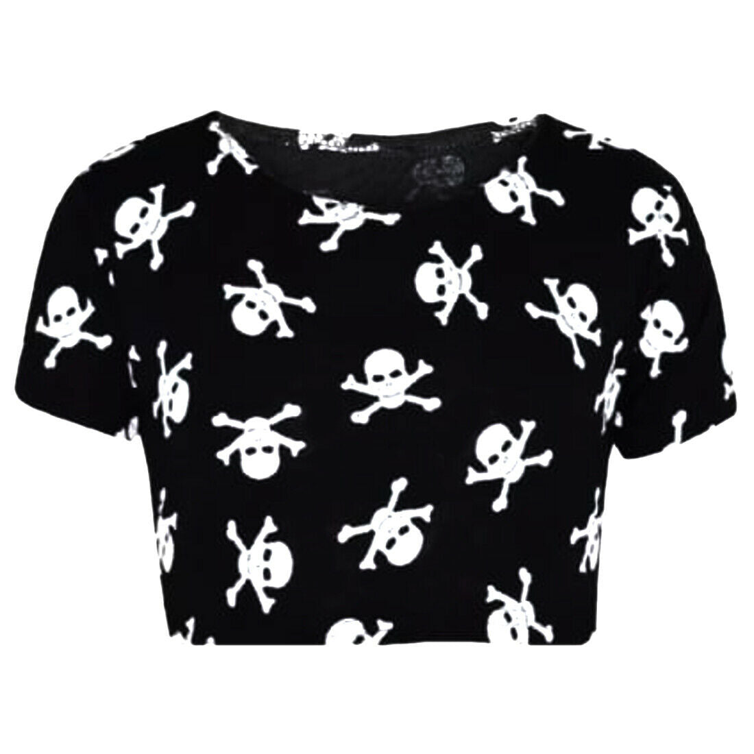 Girls Halloween Costumes Skull Cropped T-Shirt  Set Swing Dress Jumpsuit