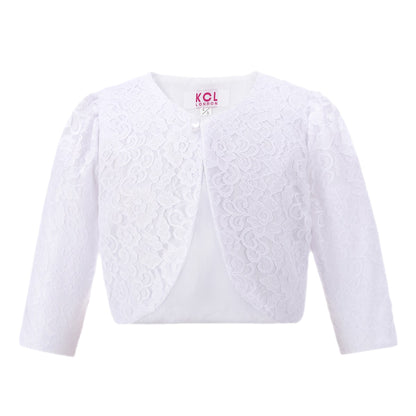 Girls Lace Bolero Floral Shrug