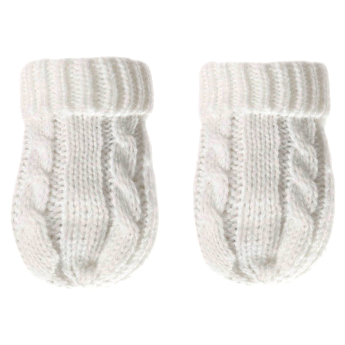Knitted Gloves - White