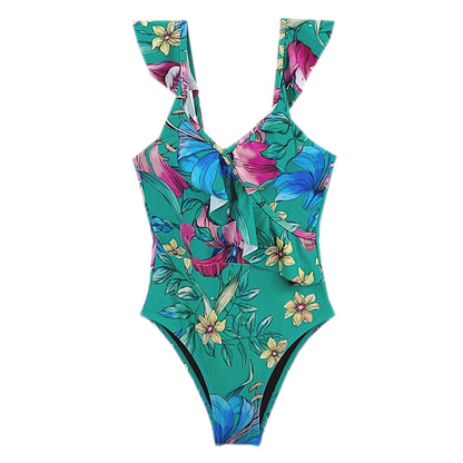 Girls Summer Hawaiian One Piece Swimsuits