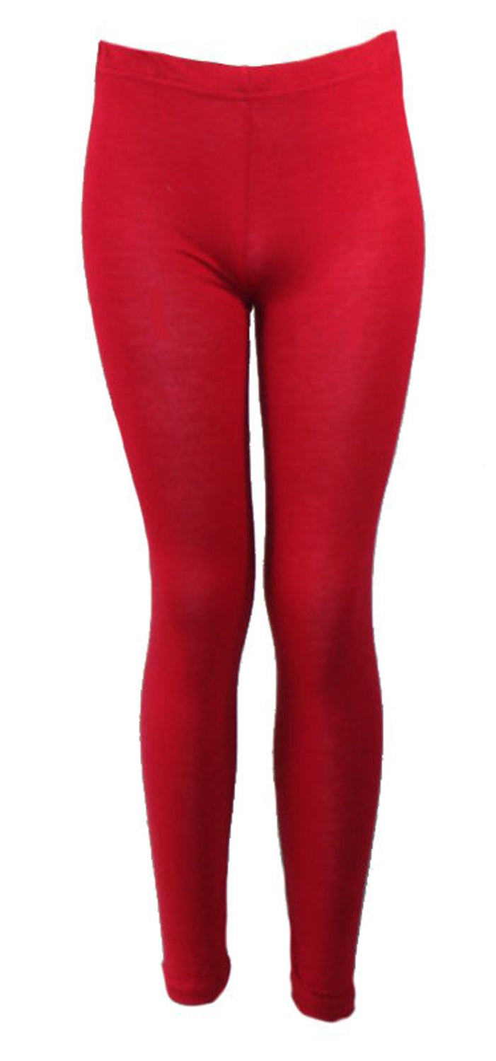 Girls Plain Cotton Leggings