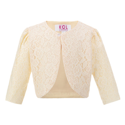 Girls Lace Bolero Floral Shrug