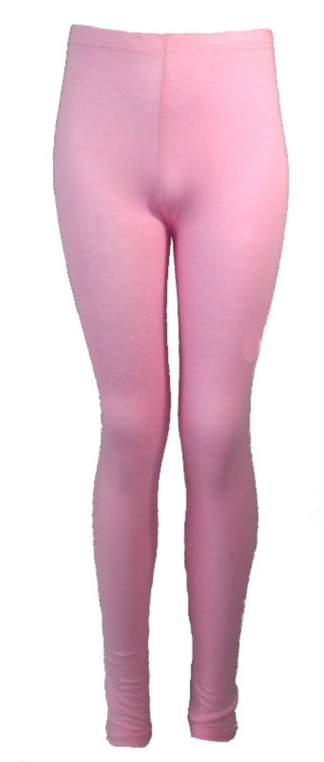 Girls Plain Cotton Leggings