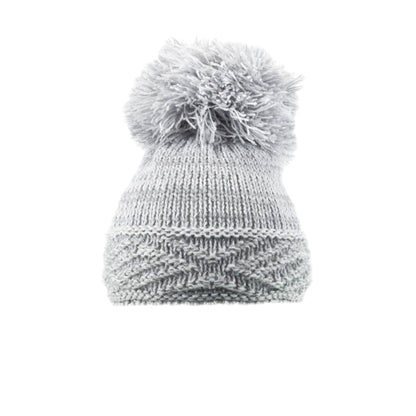 Baby Knitted Pom Pom Hat Boy Girl Winter Bobble Mummy Daddy Prince Princess 0-12