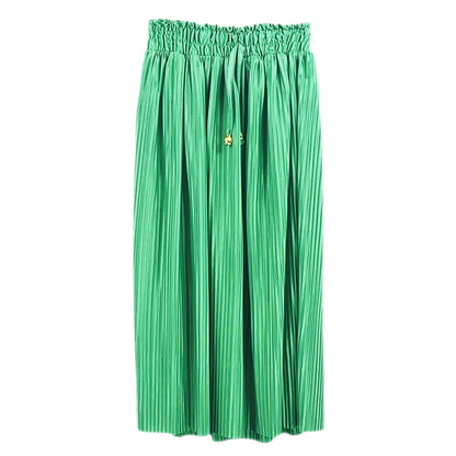 Girls Pleated Midi Skirt