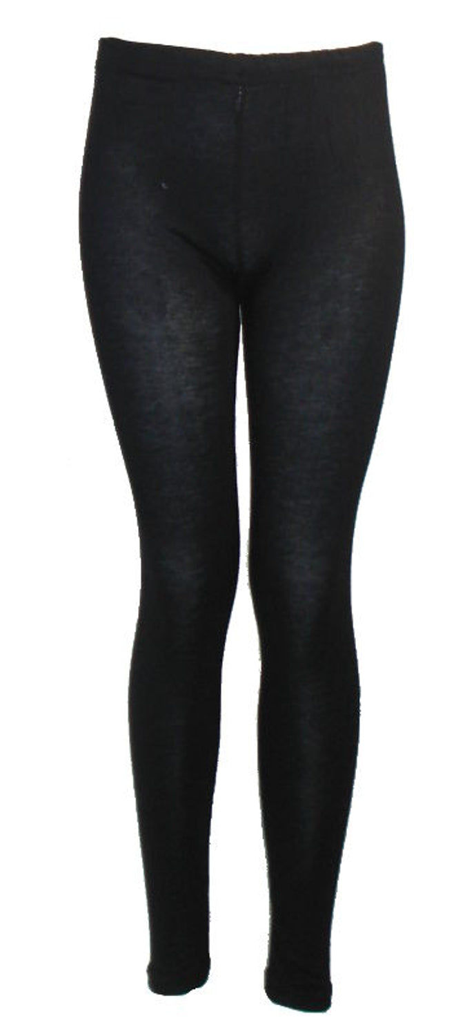 Girls Plain Cotton Leggings