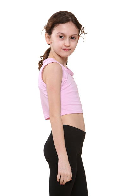 Girls Sleeveless Vest Crop Top