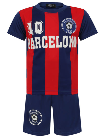 Kids Football T-Shirts & Shorts Set