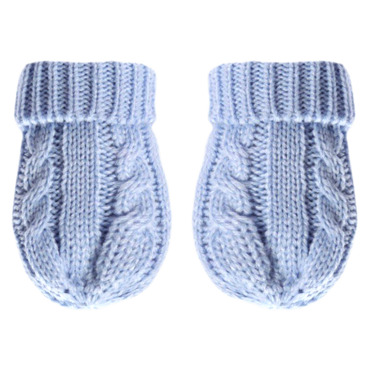 Knitted Gloves - Blue