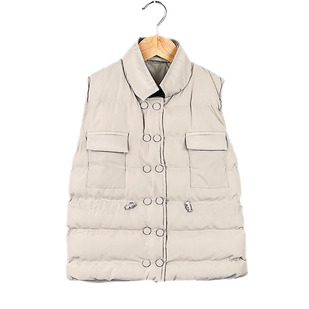 Girls Gilet Bodywarmer Padded Sleeveless Jacket - Beige