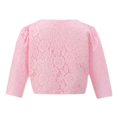 Girls Lace Bolero Floral Shrug