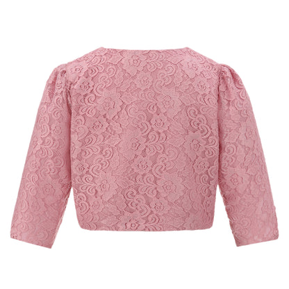 Girls Lace Bolero Floral Shrug
