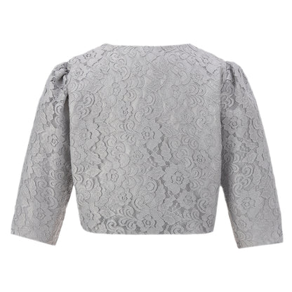 Girls Lace Bolero Floral Shrug