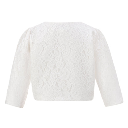 Girls Lace Bolero Floral Shrug