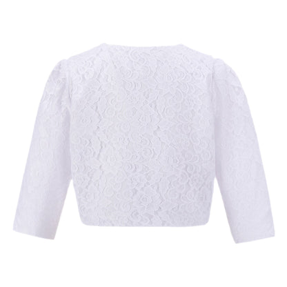 Girls Lace Bolero Floral Shrug