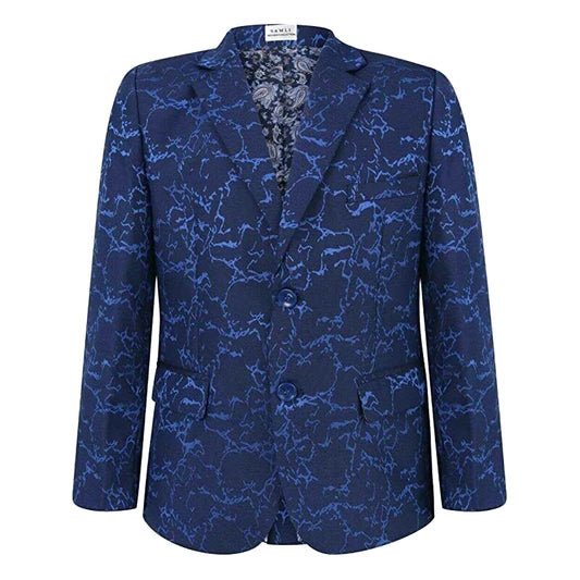 Boys Blazer Kid Suit Jacket Lightning Print Smart Casual Formal Coat