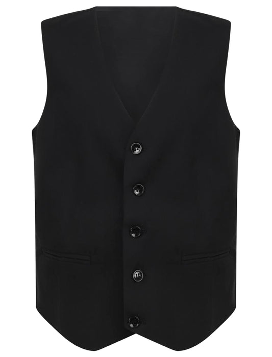 Boys Formal Waistcoat - Black