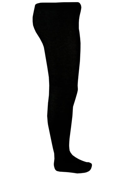 Girls Pretty Stretchy Tights - Black