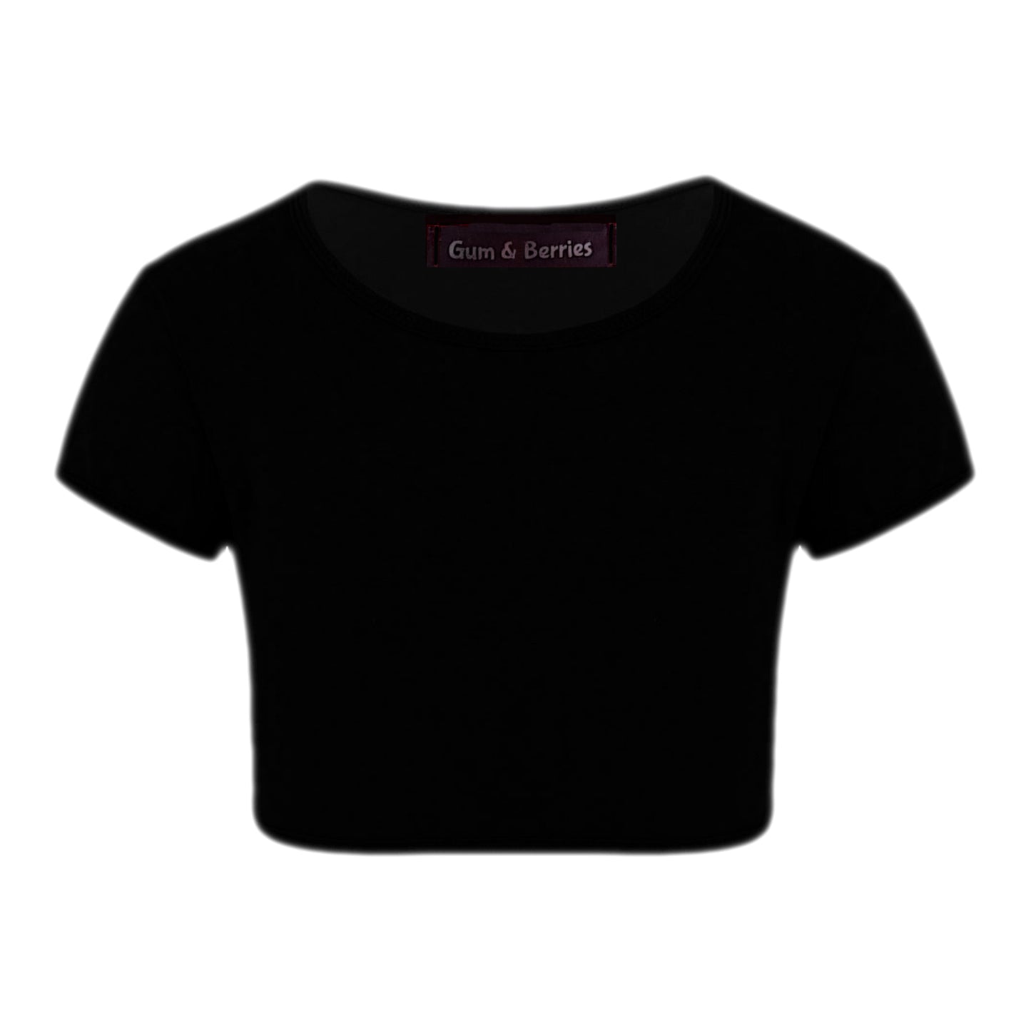 Girls Neon Crop Top T-Shirt.