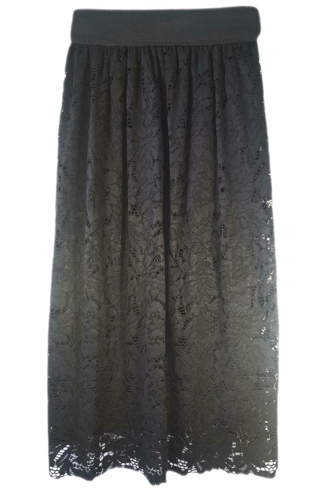 Girls Floral Lace Long Skirts
