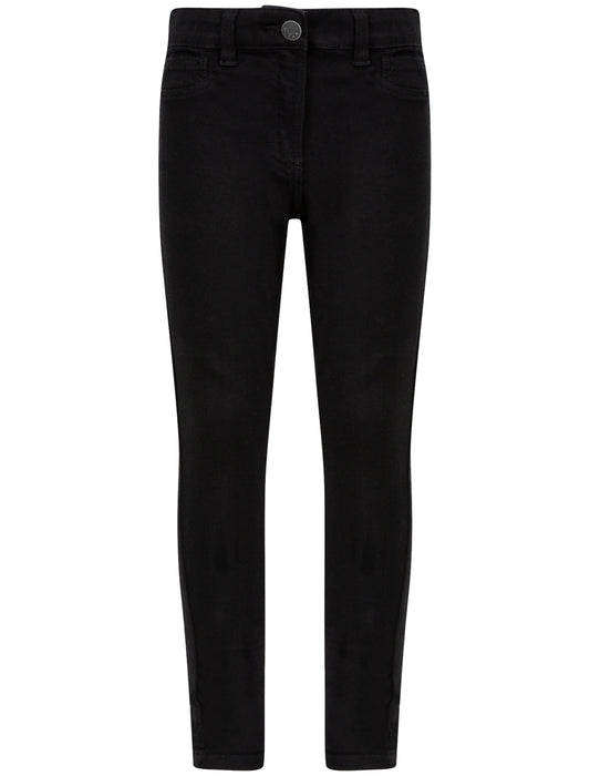 Girls Denim Skinny Jeans - Black