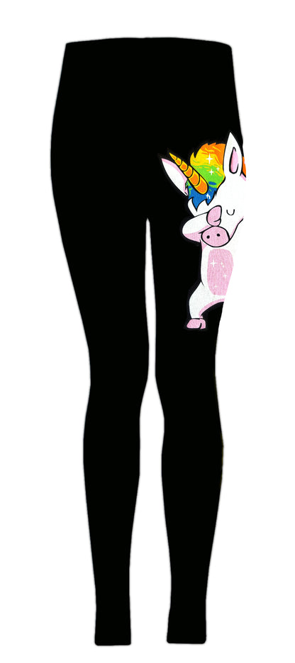 Girls Dab Unicorn Hooded Top & Leggings Tracksuit