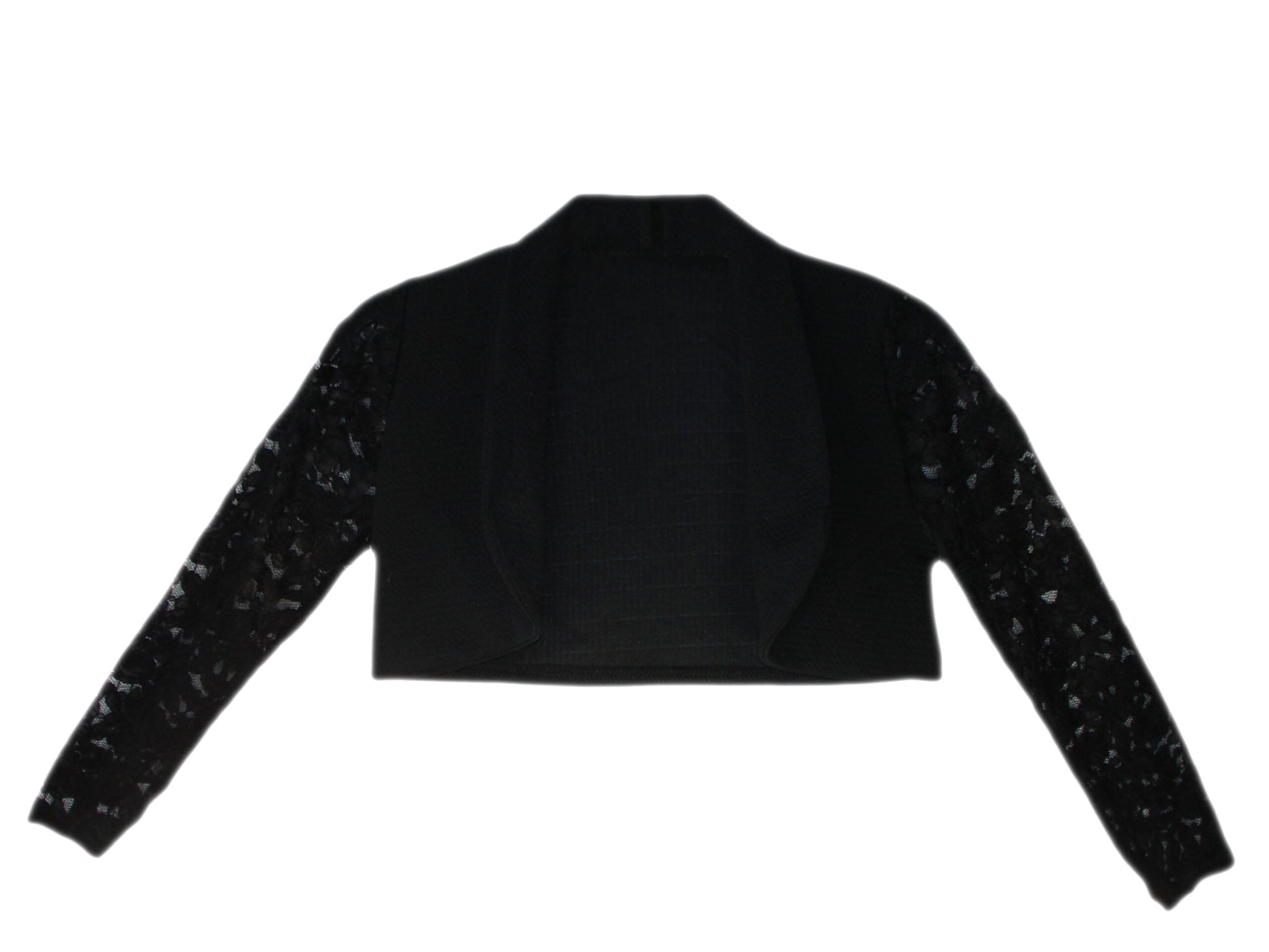 Girls Lace Bolero - Black