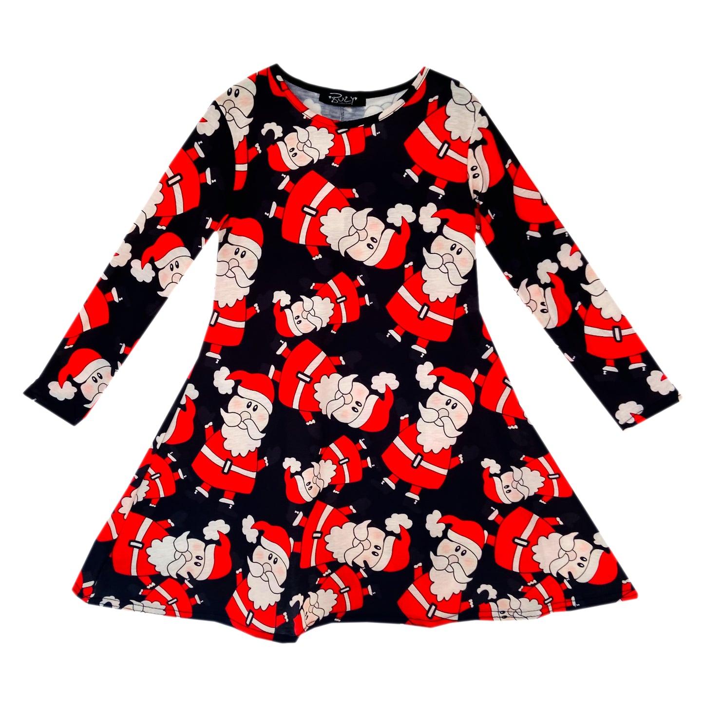 Girls Christmas Santa Swing Dress