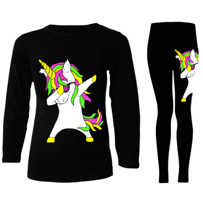 Girls Dab Unicorn Outfits