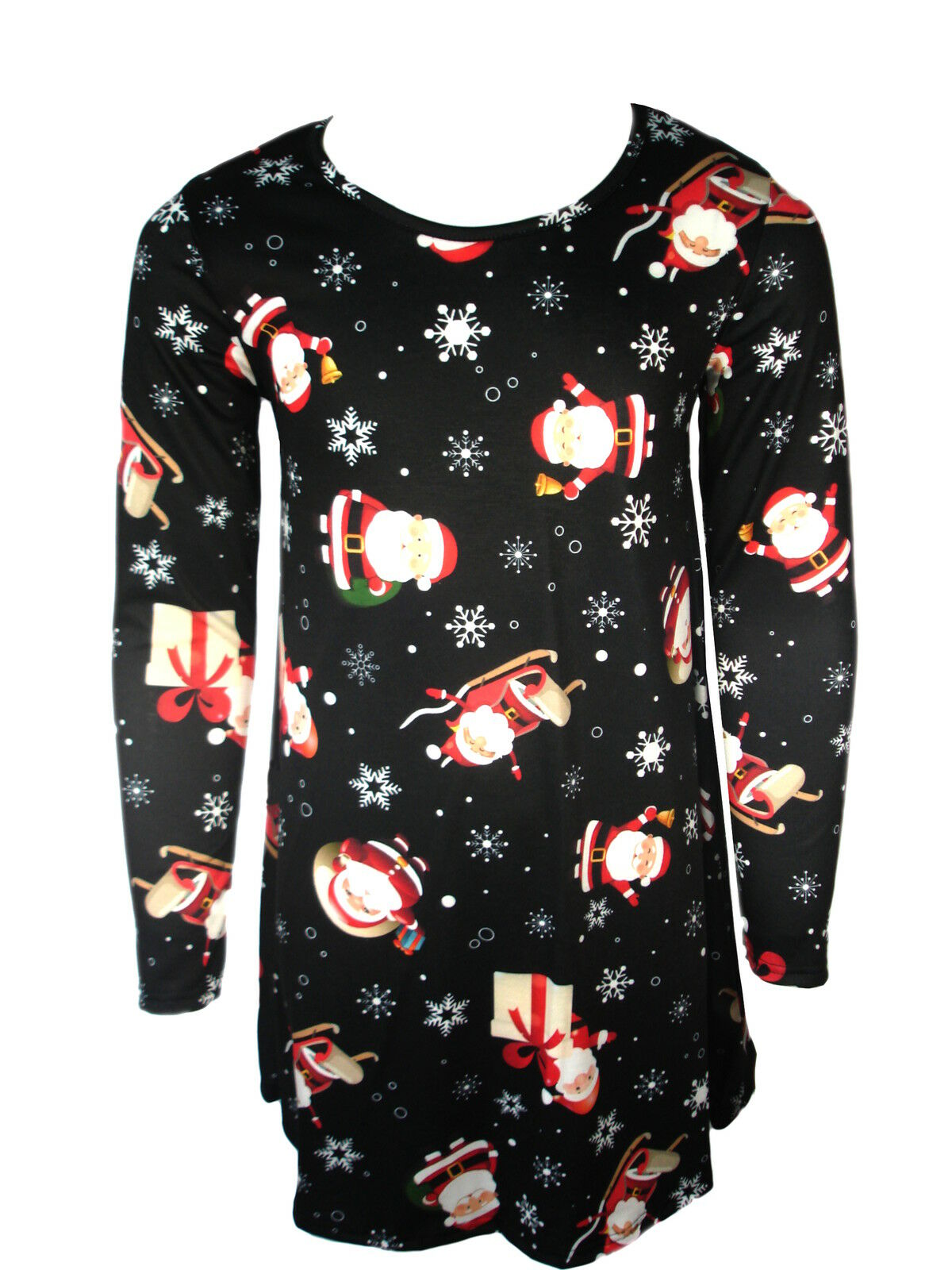 Girls Christmas Santa Swing Dress