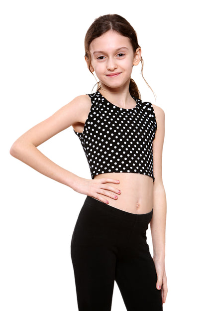 Girls Sleeveless Vest Crop Top