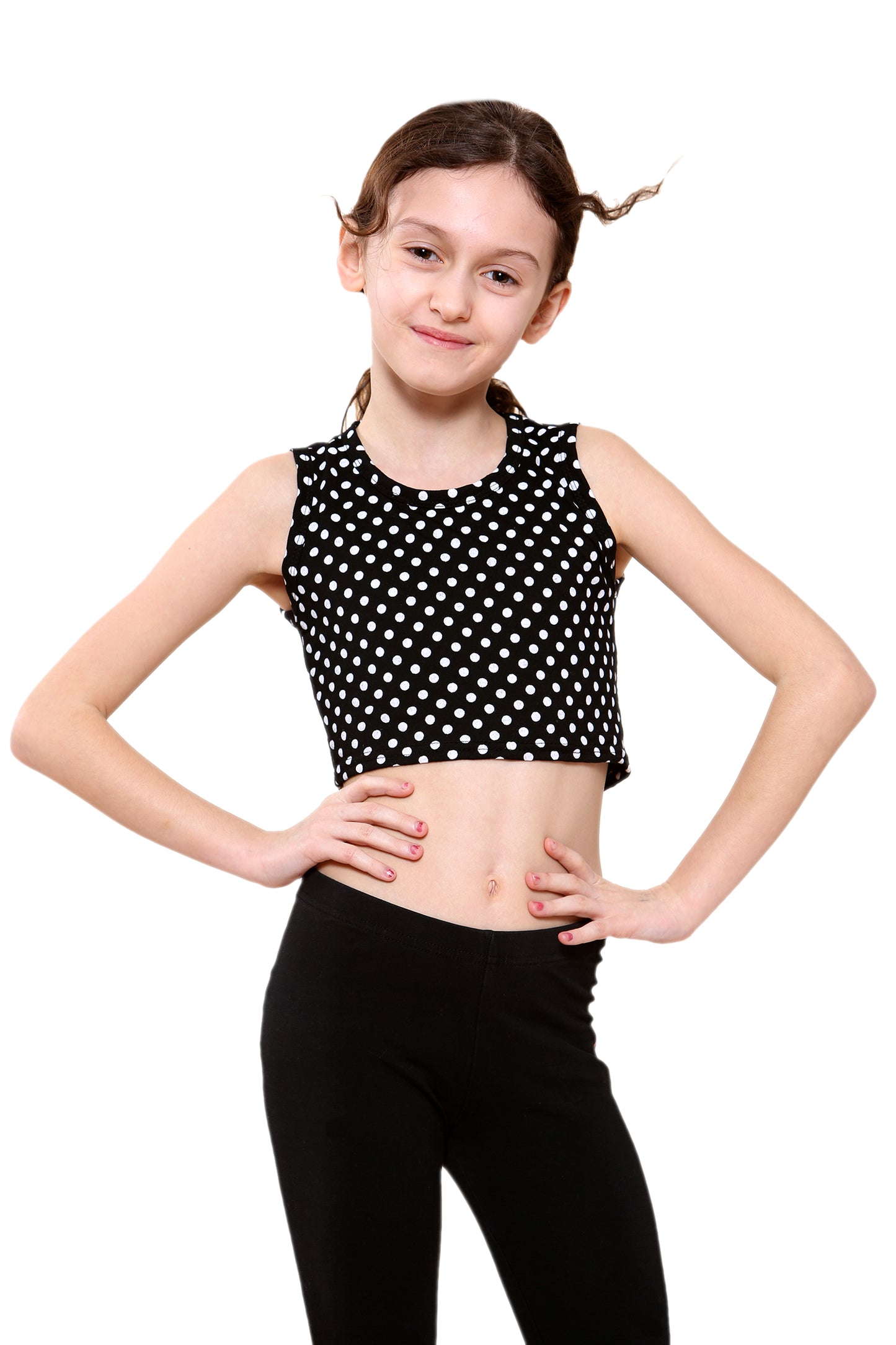 Girls Sleeveless Vest Crop Top