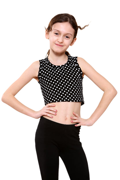 Girls Sleeveless Vest Crop Top
