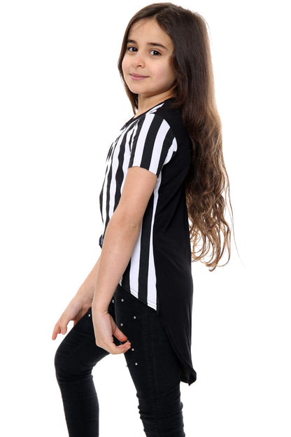 Girls Overlapping Patterned T-Shirts